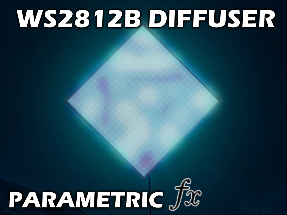 PARAMETRIC led matrix diffuser (fusion .f3d file) - Free 3D Print Model ...