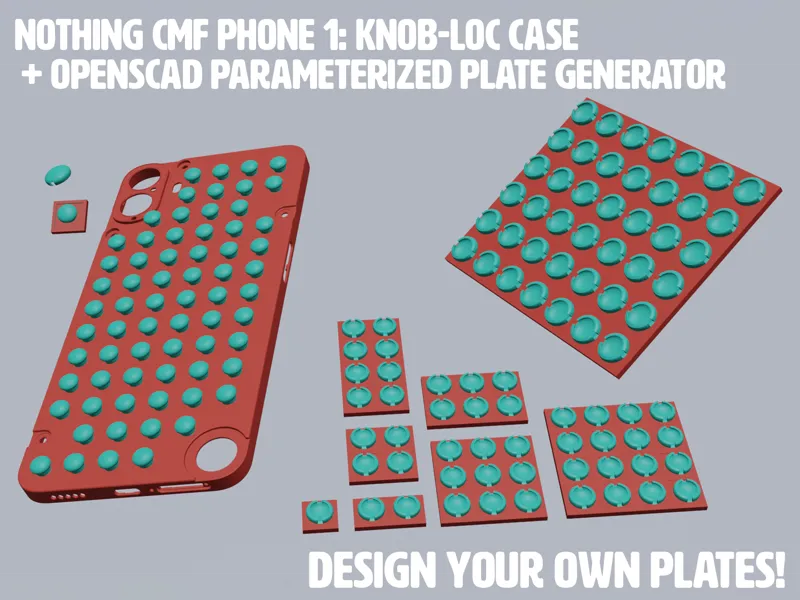 CMF Phone 1: Knob-Loc Case + Param Plate generator