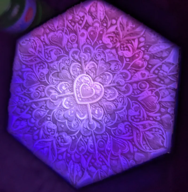 ZenHex - Hearts Mandala 3