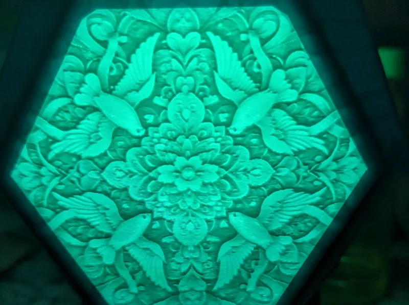 ZenHex - Doves Pattern Mandala