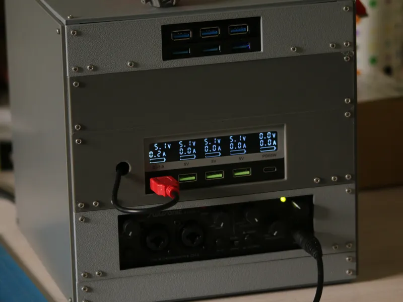 DeskRack - A parametric 3D printable rack system.