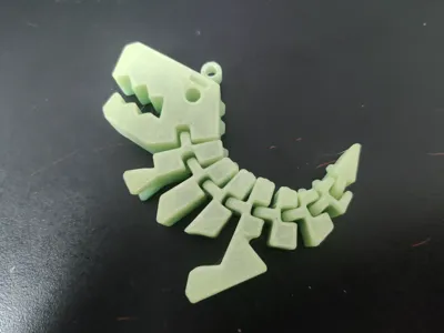 Mini Dinosaur Keychain - Small Loop Keychain Version