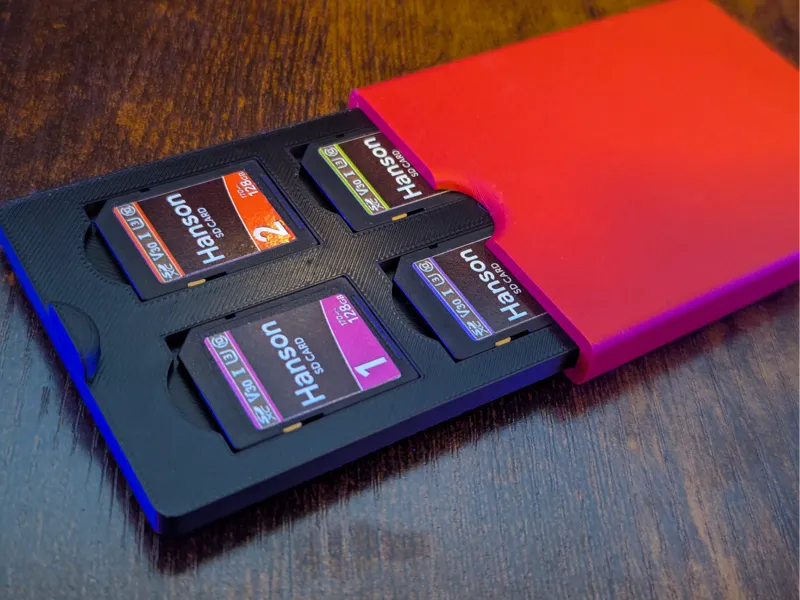 SD Card Sleeve - 4 Cards