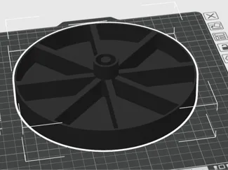 Display Rotating Organizer Plate