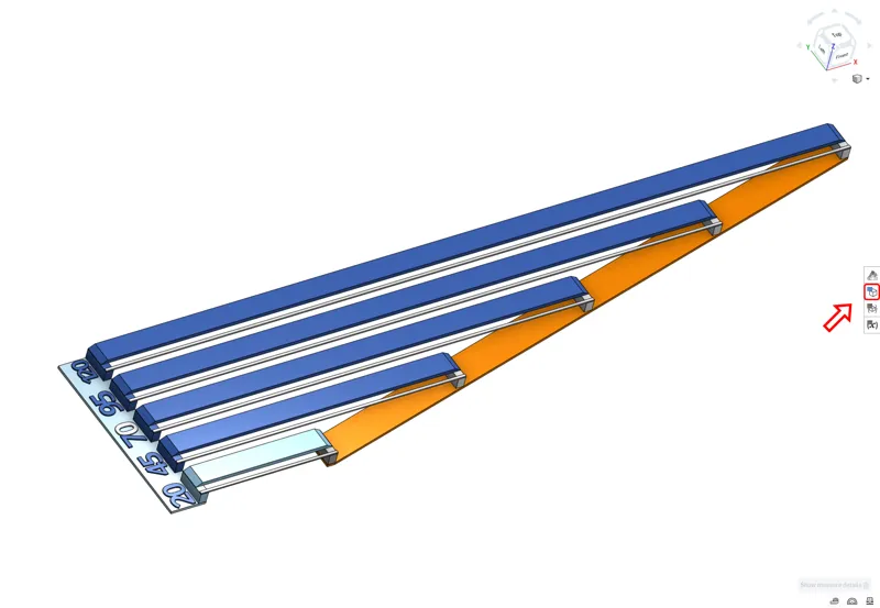Parametric bridge calibration test model