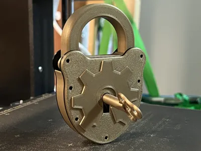 Padlock With Skeleton Key