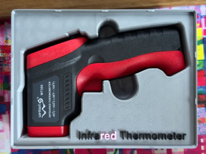 Gridfinity infrared thermometer bin