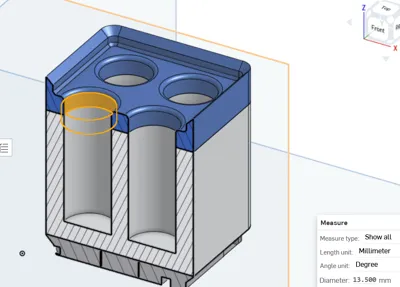 Gridfinity refined pen holder magnet dispenser