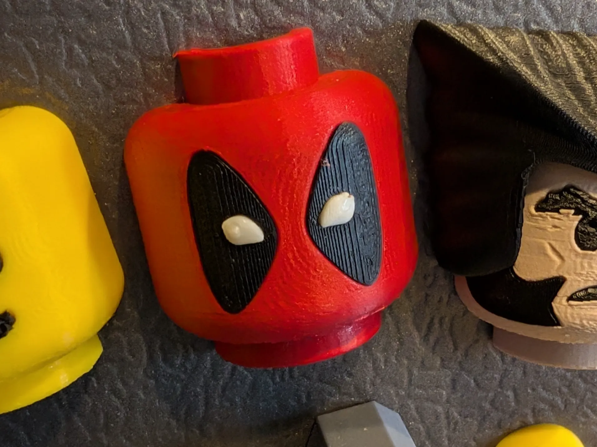 Deadpool Magnet in 'brick' minifigure style