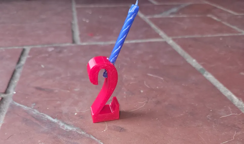 back 2 candle holder for cake