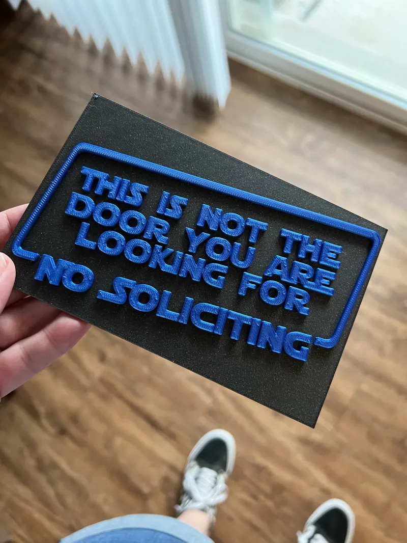 No Soliciting Star Wars Themed