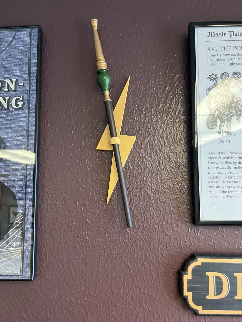 Basic Lightning Bolt Wall Mount for Wand