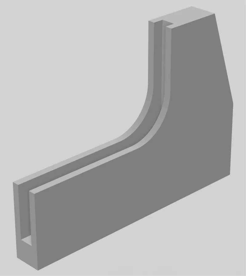 4mm Glass Fridge Shelf Corner