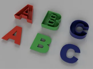 A to Z letter boxes