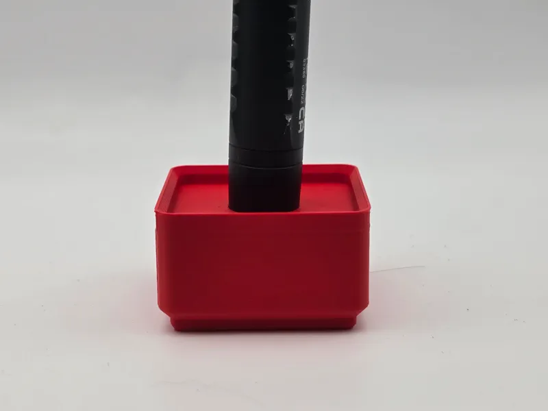 1x1 gridfinity 15mm flashlight holder