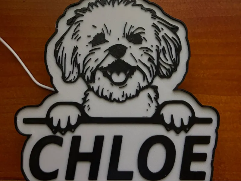 lampara led bichon maltes Chole