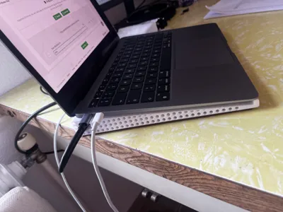 Base MacBook Air with adapter USB C