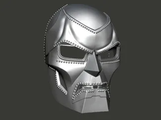 Robert Downey Jr Doctor Doom Reveal Mask 