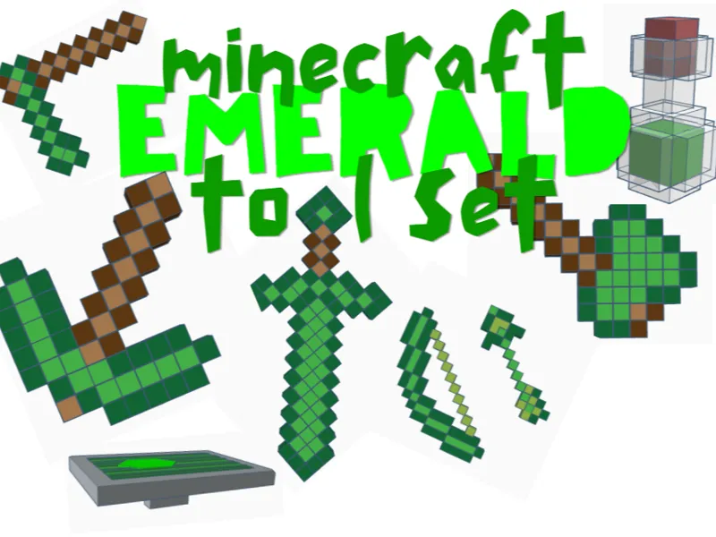 Minecraft Emerald Tool Set (+ emerald potion?)