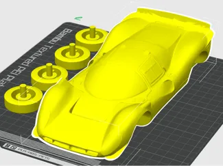 Ferrari 330 p4 smoothed surface
