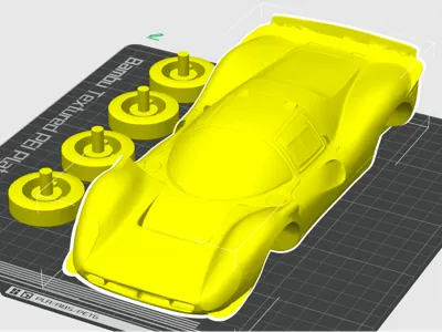 Ferrari 330 p4 smoothed surface