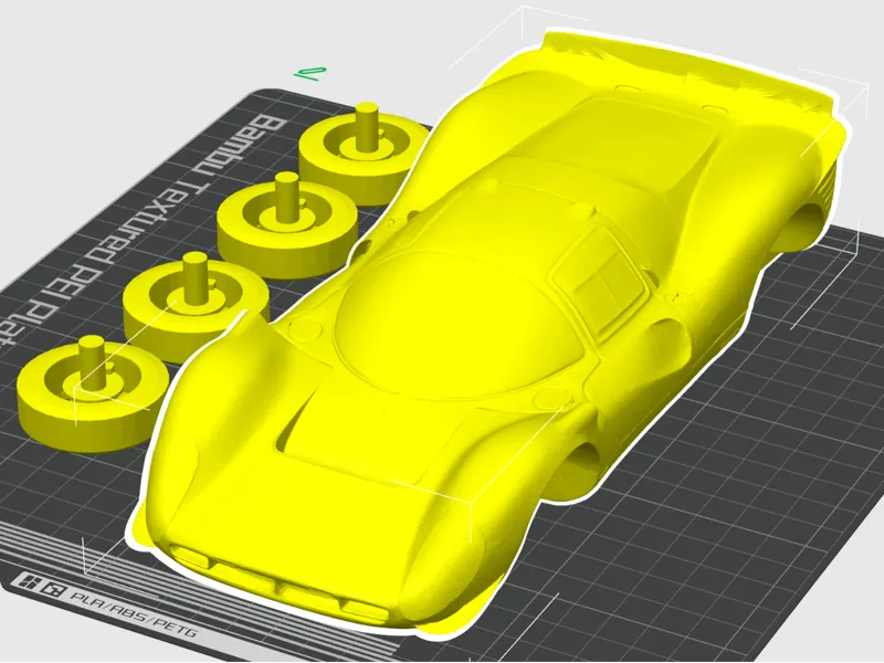 Ferrari 330 p4 smoothed surface