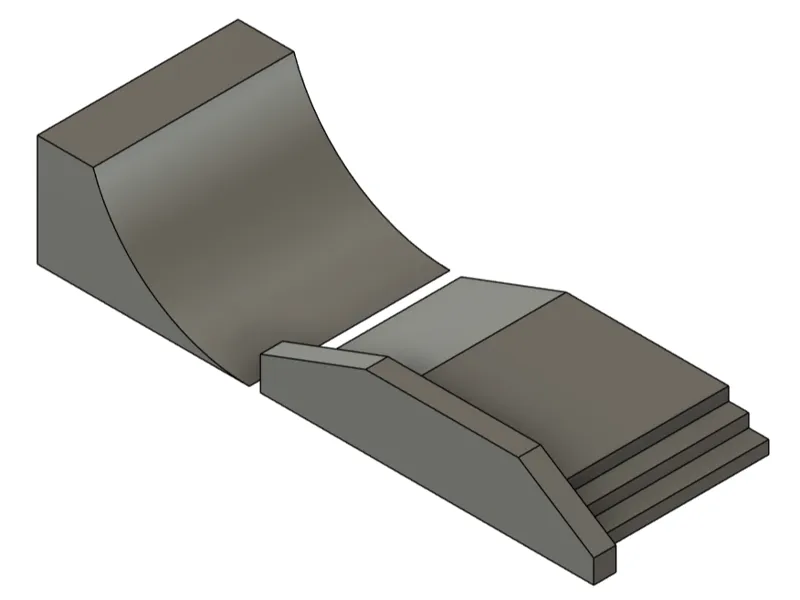 Skate ramp & stair set