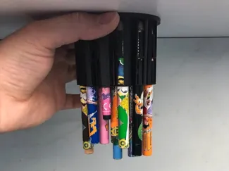 Anti gravital pencil holder / organizer