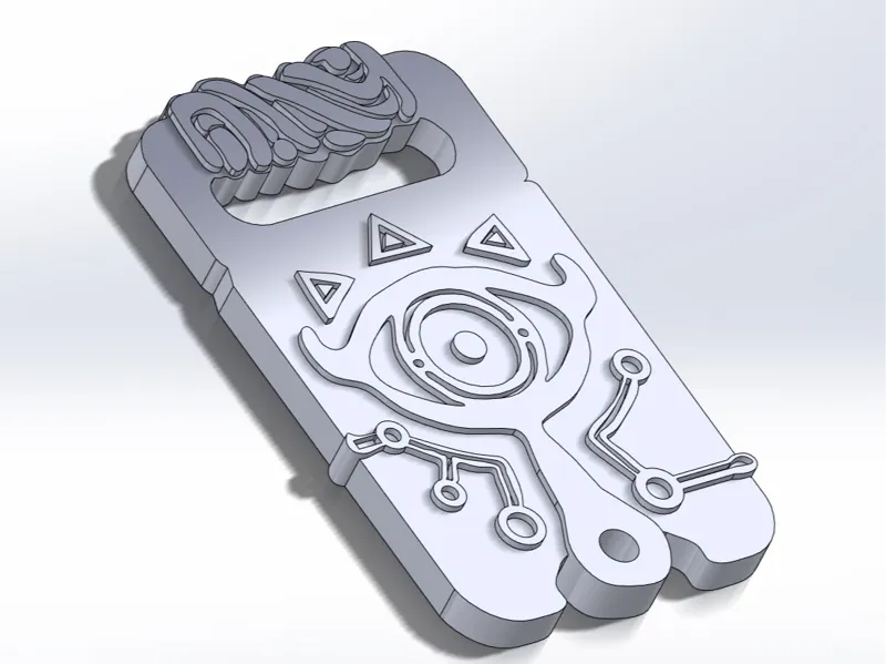 Sheikah Slate 3D Keychain