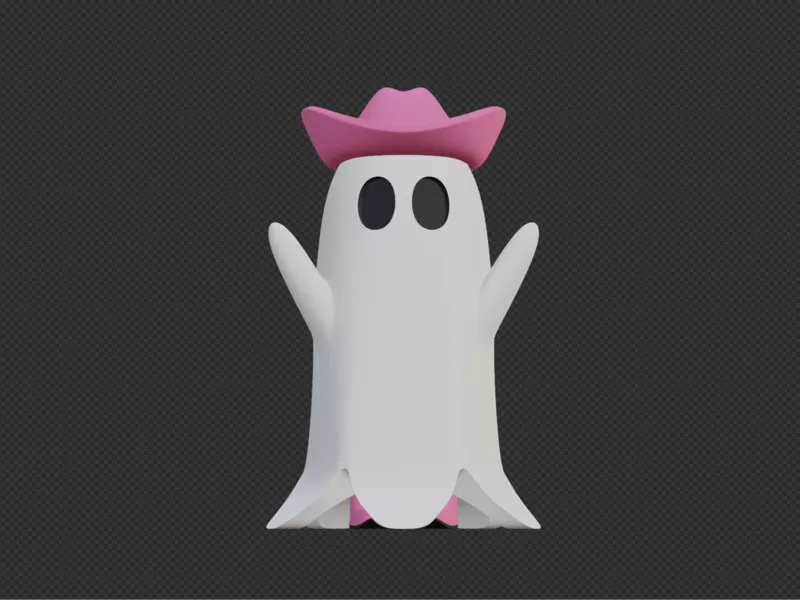 cowboy ghost print in place