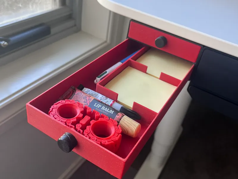 Under Desk Storage Drawers - Small Double