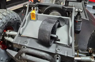 SCX10 Pro forward battery tray