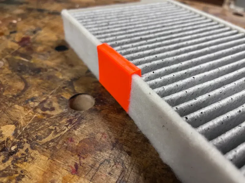 Tesla Model X or Y air filter adapter