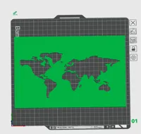 Pochoir carte du monde — photo 1
