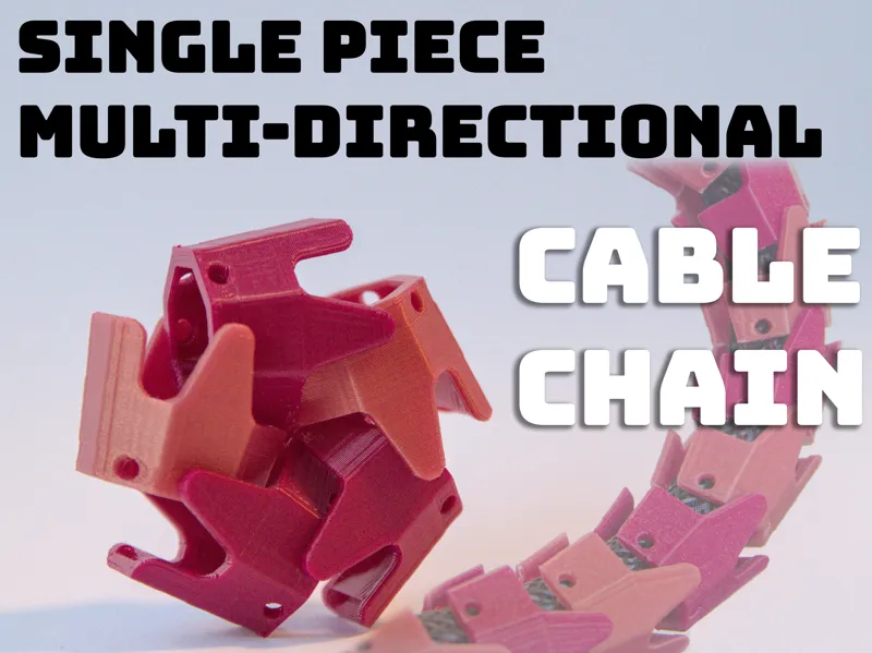 Single Piece Multi-Directional Cable Chain