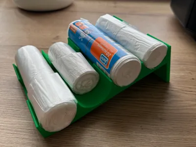 Trash bag roll organizer
