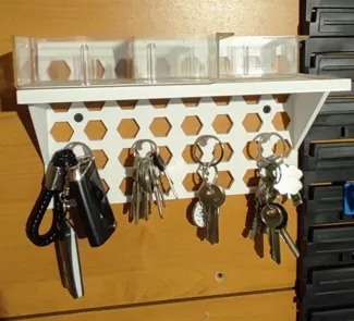Shelf with key hanger