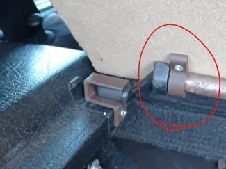 Supports for custom parcel shelf vw golf mk2