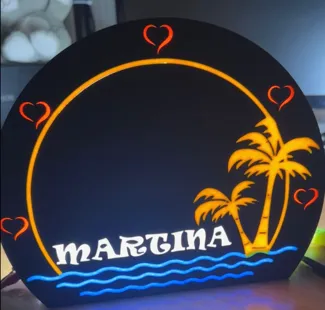 lampada led personalizzabile