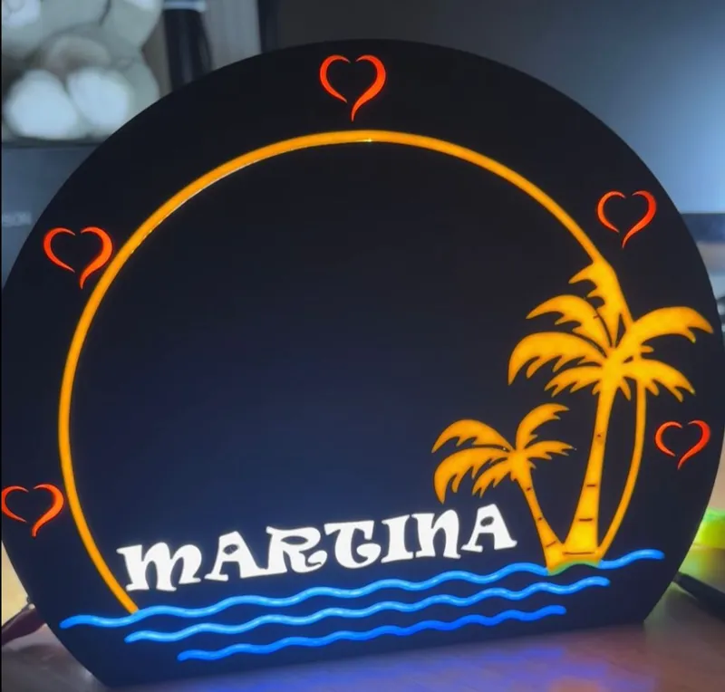 lampada led personalizzabile