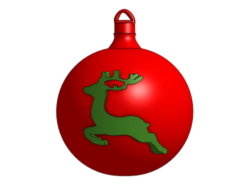 Reindeer Christmas Ornament