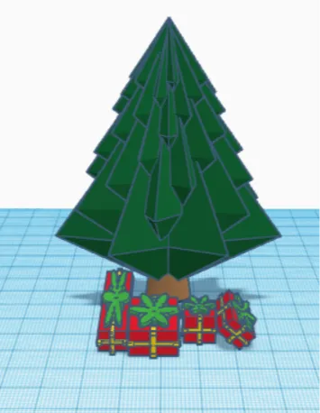 Christmas tree with presents