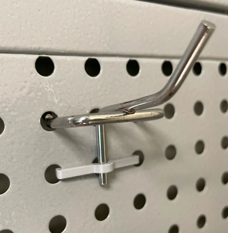 Peg board hook clip (洞洞板挂钩固定夹）