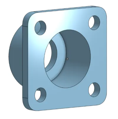DC Jack - recessed mounting plate