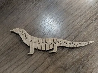 articulated Komodo dragon