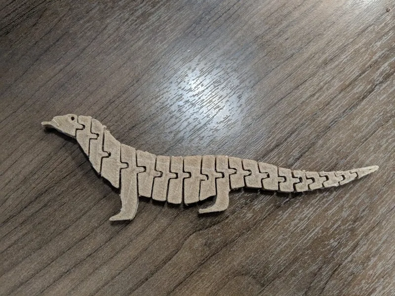articulated Komodo dragon