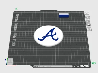 Atlanta Braves Coaster