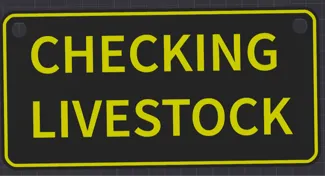 Checking Livestock sign