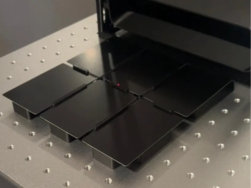 Business Card Jig for Fiberlaser