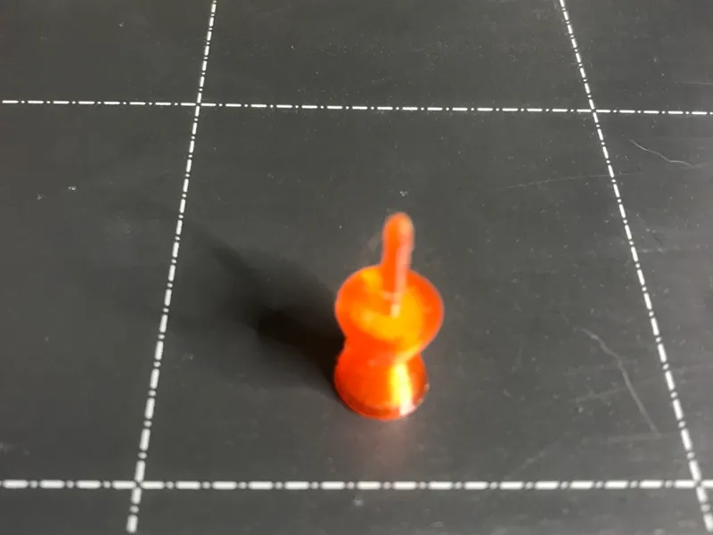 Completely 3d printable pin